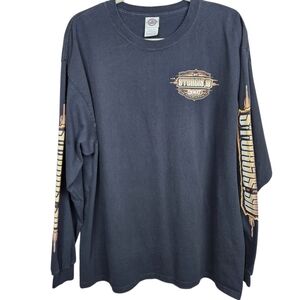 Sturgis SD 2007 Black Hills Rally Black Long Sleeve T-Shirt Biker Mens Size XL